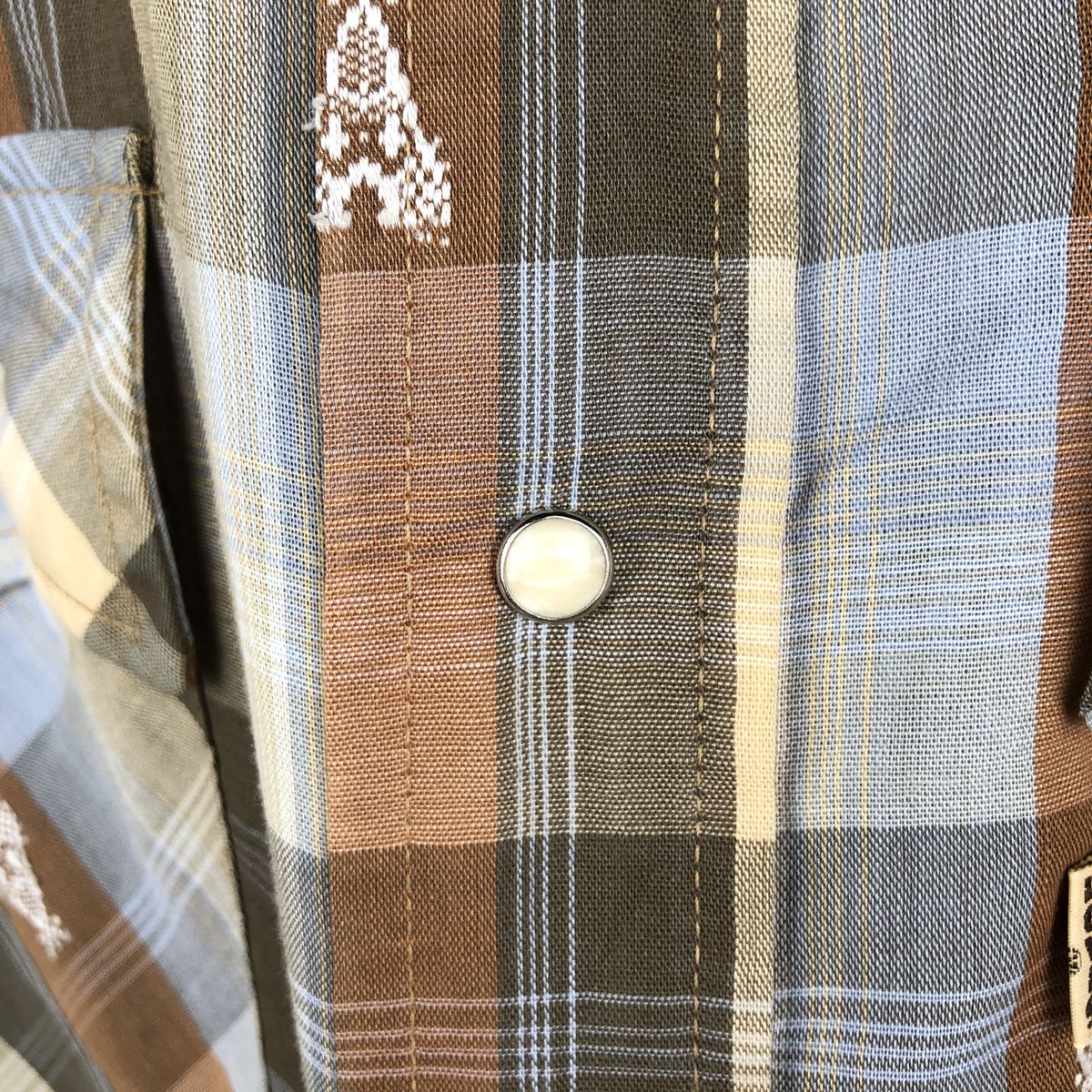 古着 70～80年代 リーバイス Levis REGULAR FIT 総柄 チェック柄 長袖 ウエスタンシャツ メンズM相当 ヴィンテージ /eaa663083 【中古】 【260822】