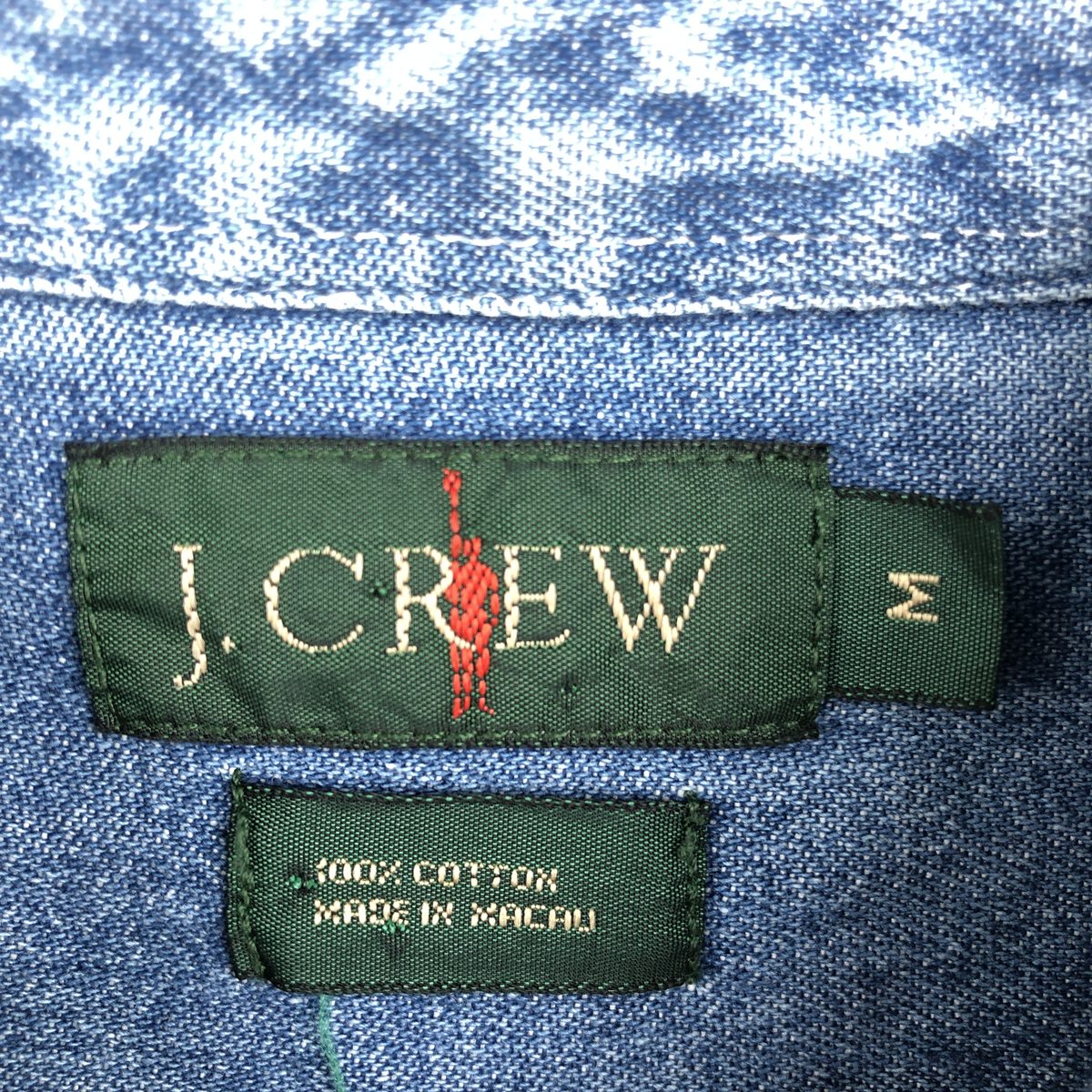古着 90年代 ジェイクルー J.Crew 長袖 デニムシャツ メンズM相当 ヴィンテージ /eaa663281 【中古】 【260821】