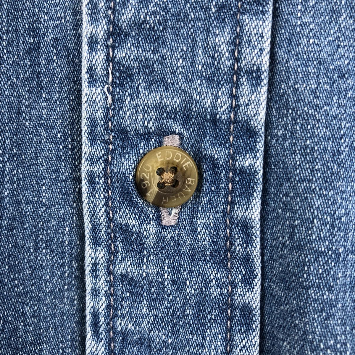 Eddie Bauer/エディーバウアー DENIM 長袖 ボタンダウンデニムシャツ