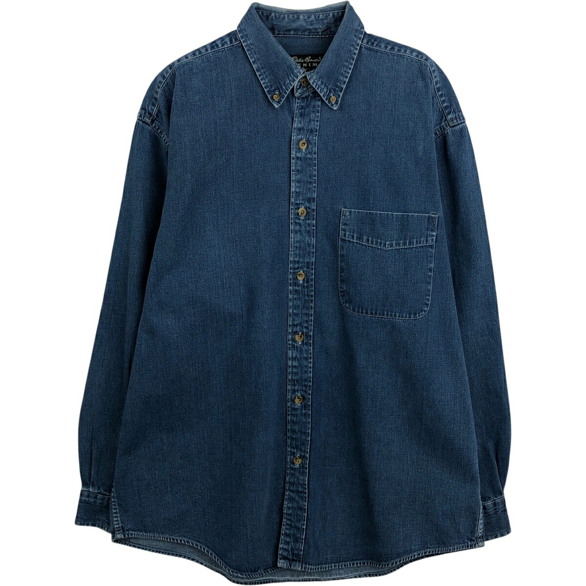 Eddie Bauer/エディーバウアー DENIM 長袖 ボタンダウンデニムシャツ