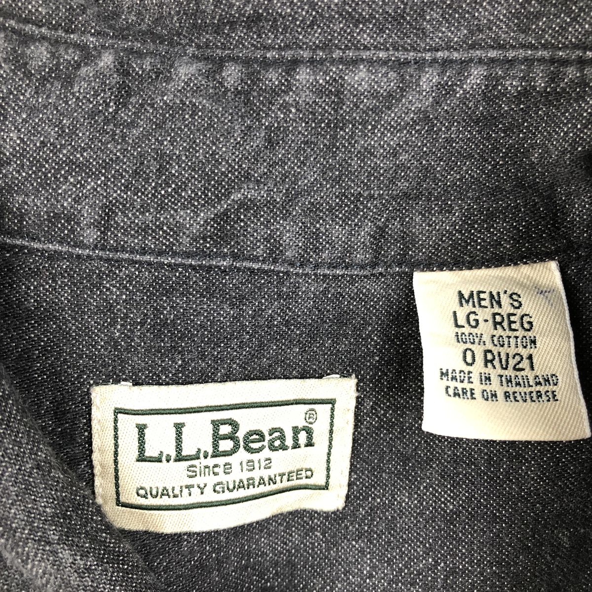 L.L.Bean/エルエルビーン 長袖 ブラックデニムシャツ