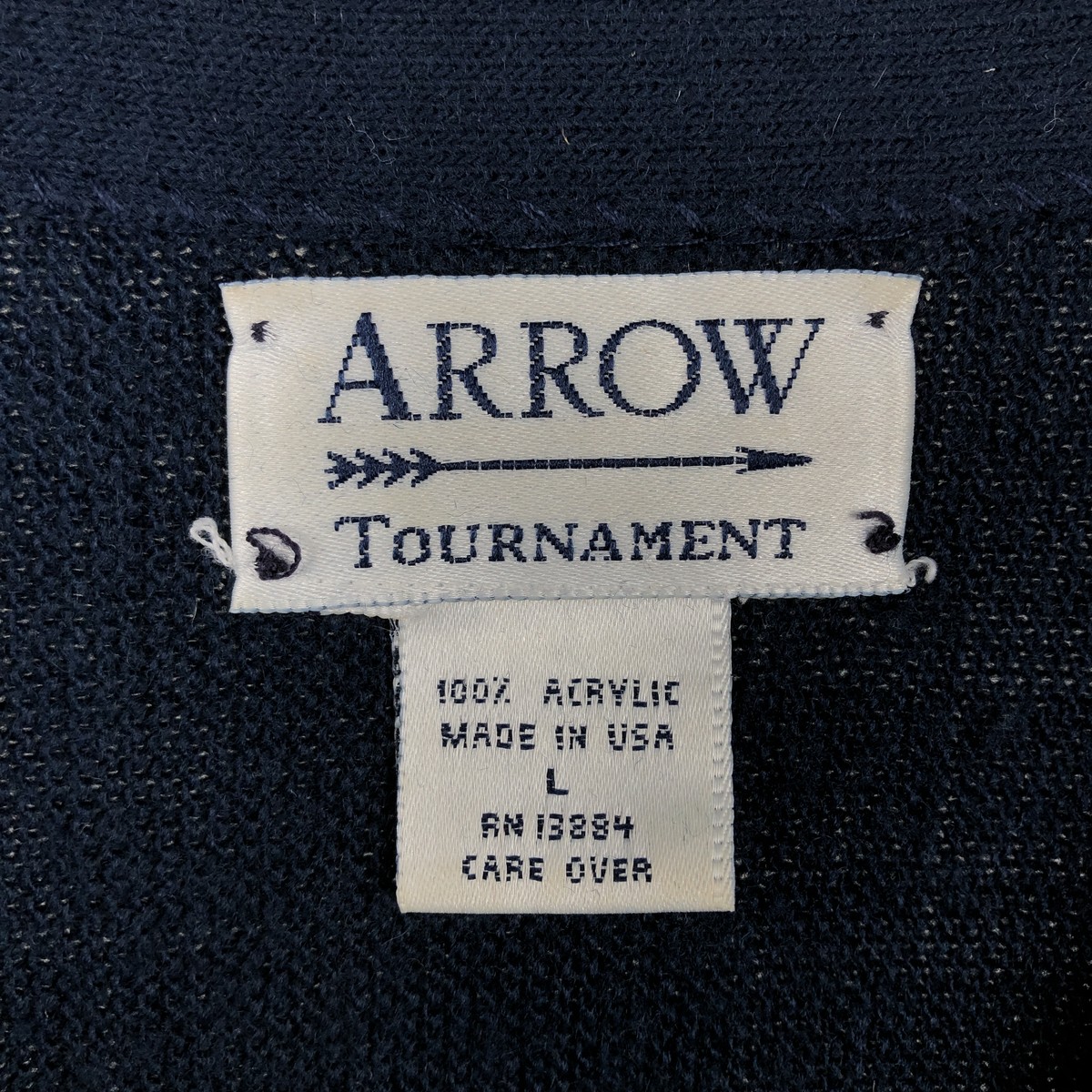 Arrow/アロー TOURNAMENT アクリルニットカーディガン
