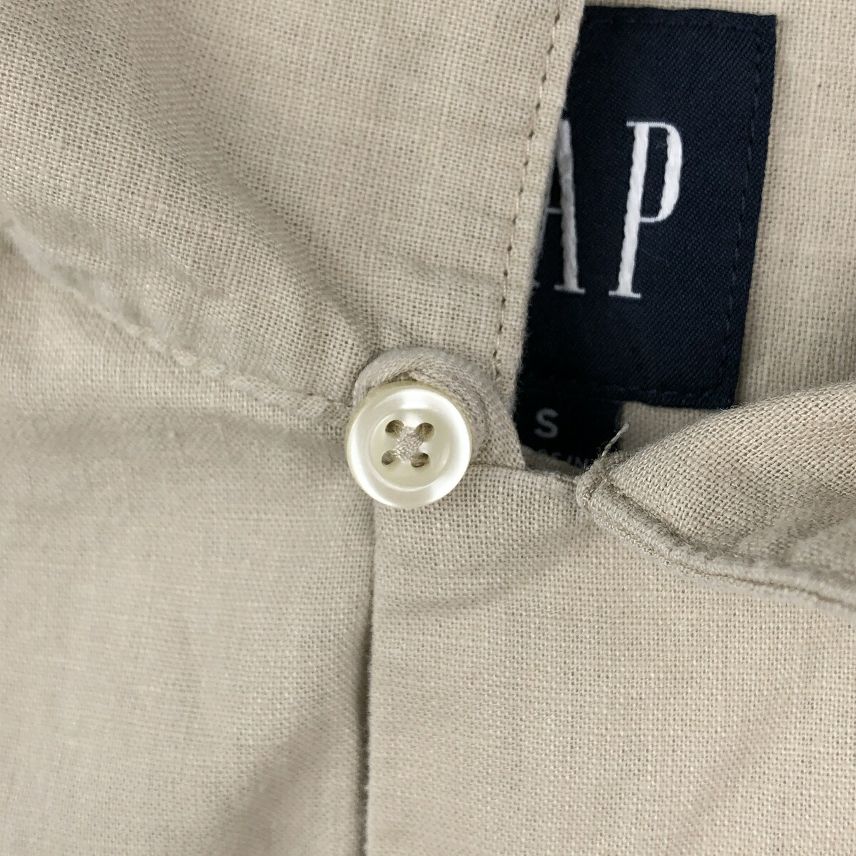 GAP/ギャップ オールドギャップ 半袖 オープンカラー リネンシャツ