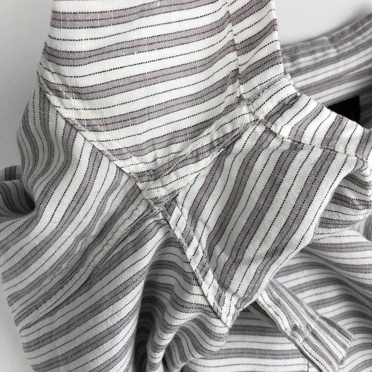 Abercrombie&Fitch/アバクロンビーアンドフィッチ LINEN BLEND 半袖 オープンカラー リネンシャツ