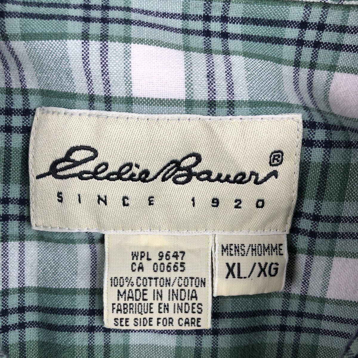 Eddie Bauer/エディーバウアー 半袖 ボタンダウン チェックシャツ