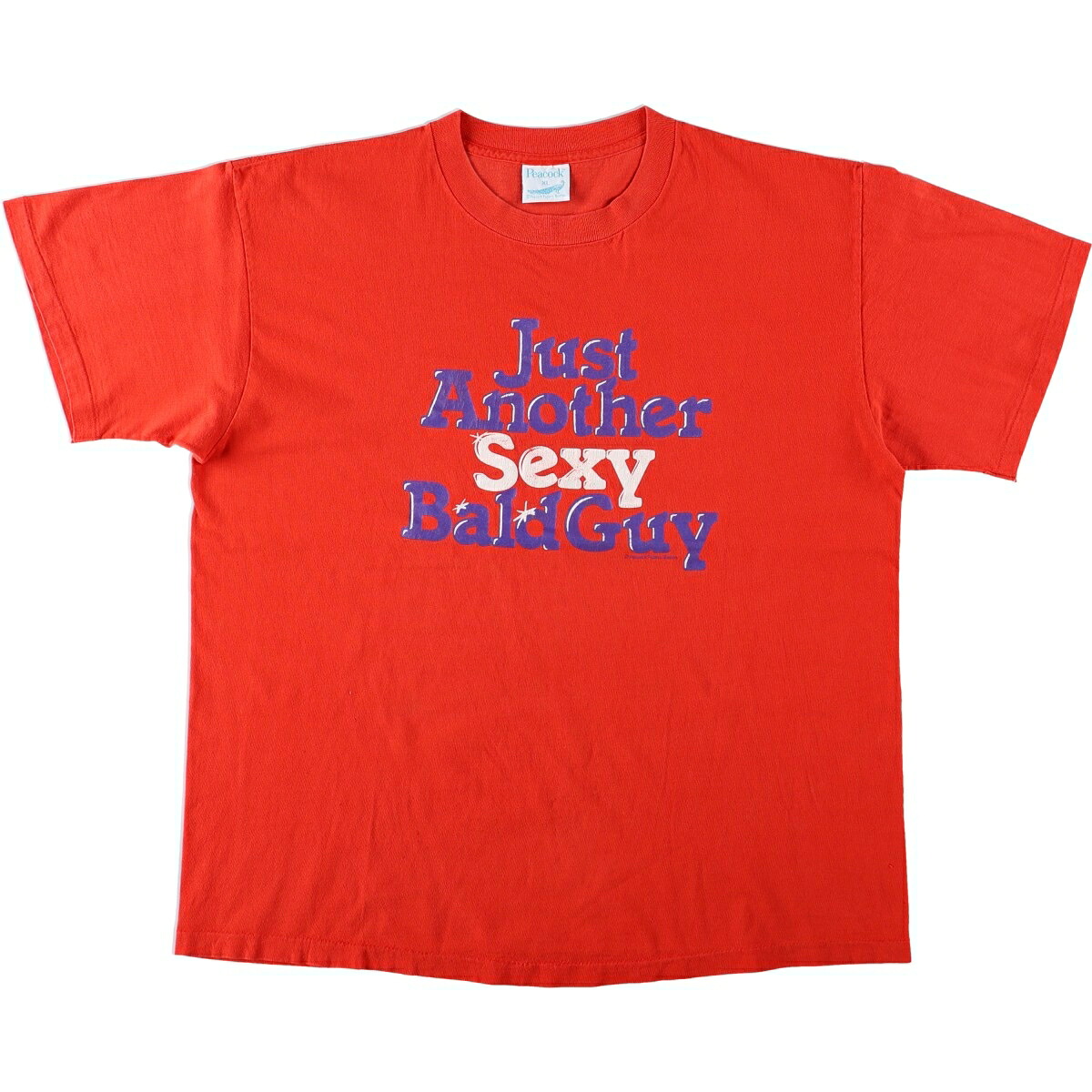 Peacock メッセージプリントTシャツ