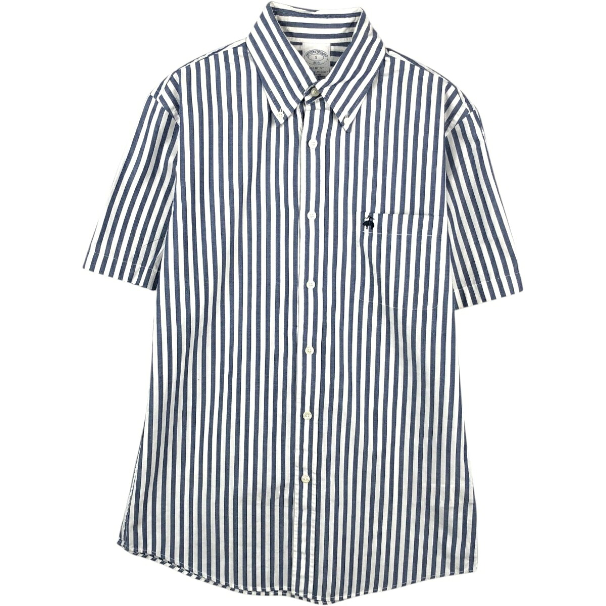 Brooks Brothers/ブルックスブラザーズ 1818 REGENT FIT 半袖 ボタンダウン ストライプシャツ