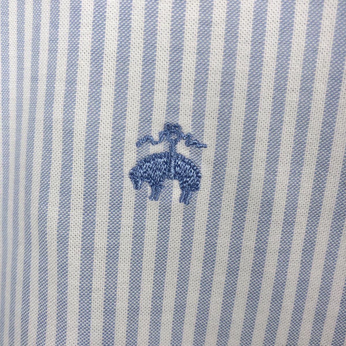 Brooks Brothers/ブルックスブラザーズ 1818 MILANO FIT 半袖 ボタンダウン ストライプシャツ