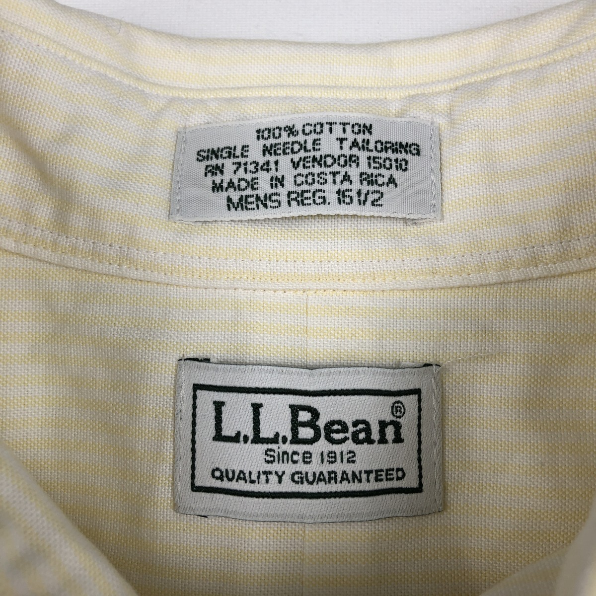 L.L.Bean/エルエルビーン 半袖 ボタンダウン ストライプシャツ