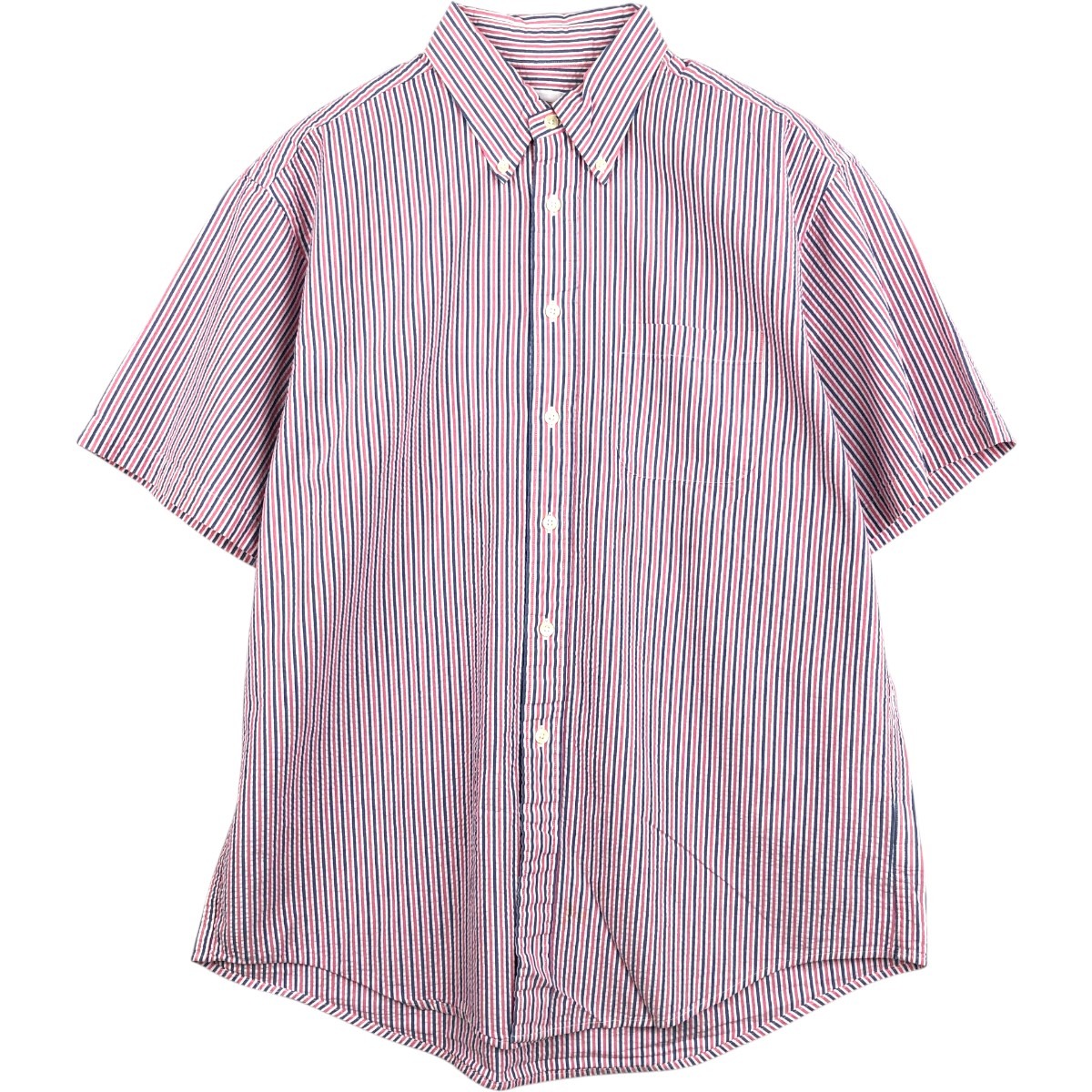 Brooks Brothers/ブルックスブラザーズ 346 半袖 ボタンダウン ストライプシャツ
