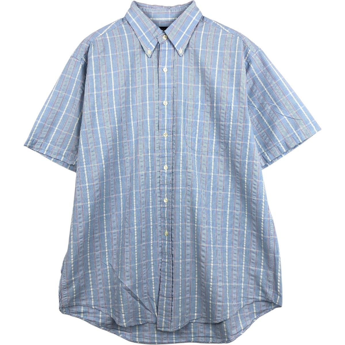 Brooks Brothers/ブルックスブラザーズ 346 半袖 ボタンダウン チェックシャツ
