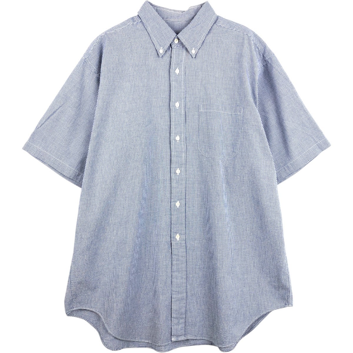 Brooks Brothers/ブルックスブラザーズ Est.1818 半袖 ボタンダウン チェックシャツ