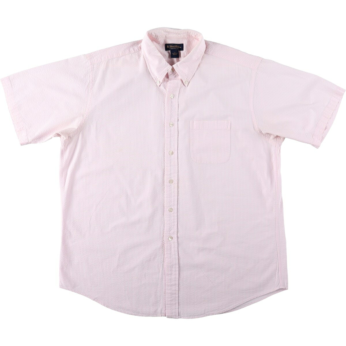 Brooks Brothers/ブルックスブラザーズ Est.1818 半袖 ボタンダウン ストライプシャツ