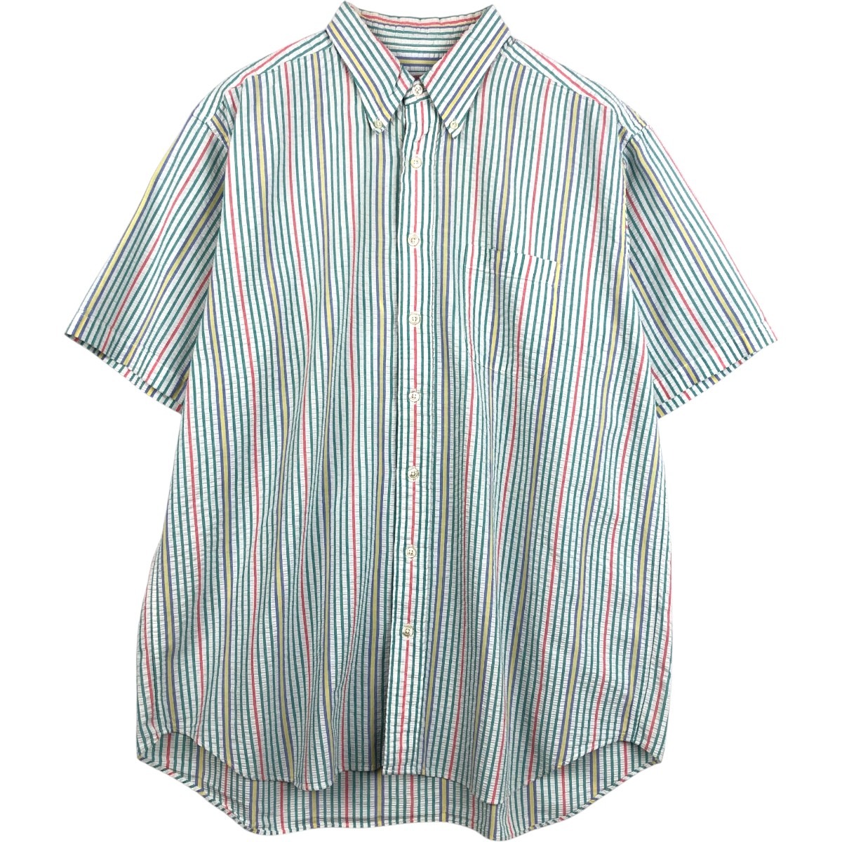 Brooks Brothers/ブルックスブラザーズ Est.1818 半袖 ボタンダウン ストライプシャツ