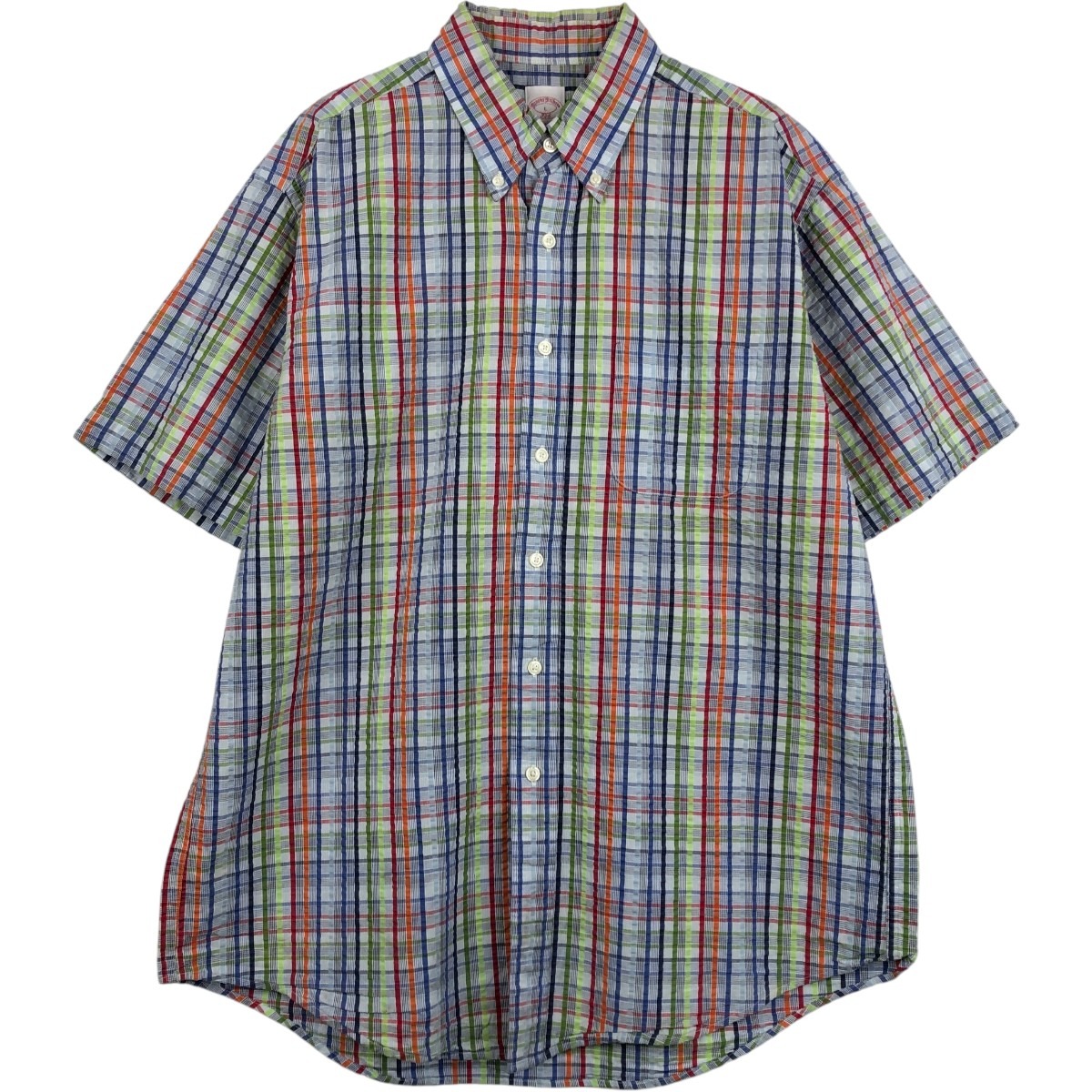 Brooks Brothers/ブルックスブラザーズ 346 半袖 ボタンダウン チェックシャツ