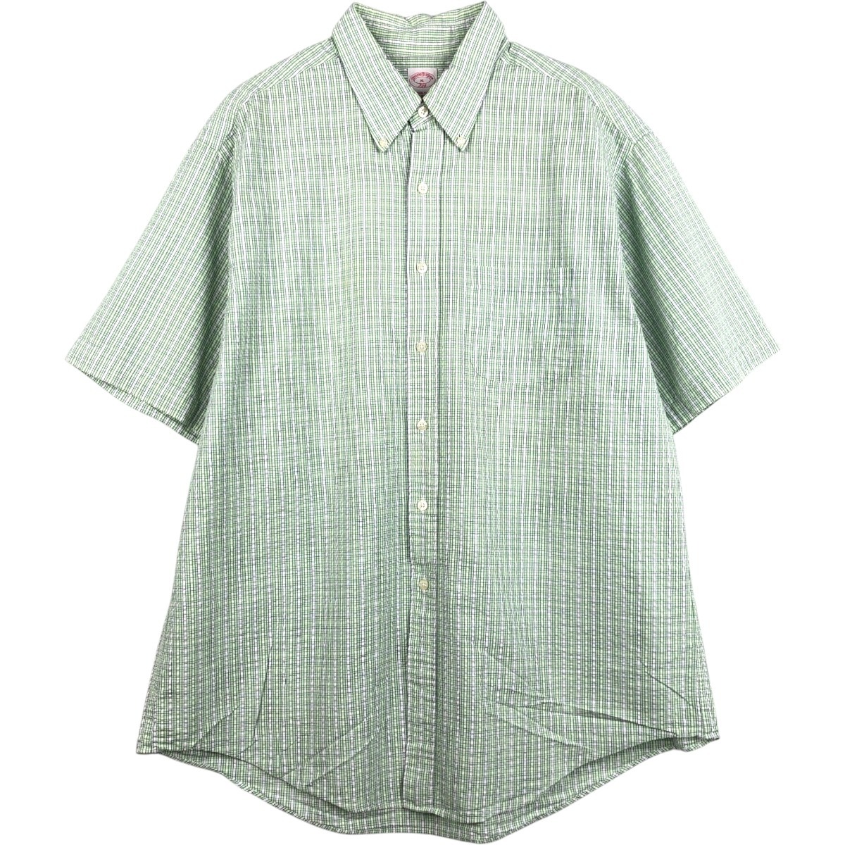 Brooks Brothers/ブルックスブラザーズ 346 半袖 ボタンダウン ストライプシャツ