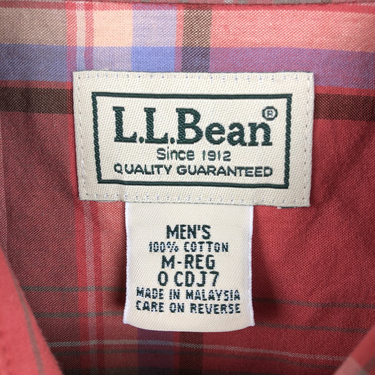 L.L.Bean/エルエルビーン 半袖 コットン チェックシャツ