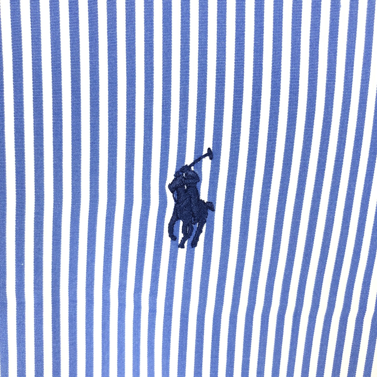 Ralph Lauren/ラルフローレン CUSTOM FIT 半袖 ボタンダウン ストライプシャツ