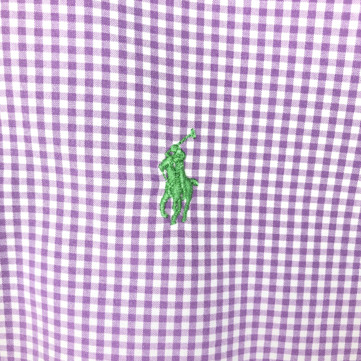 Ralph Lauren/ラルフローレン POLO by Ralph Lauren CUSTOM FIT 半袖 ボタンダウン チェックシャツ