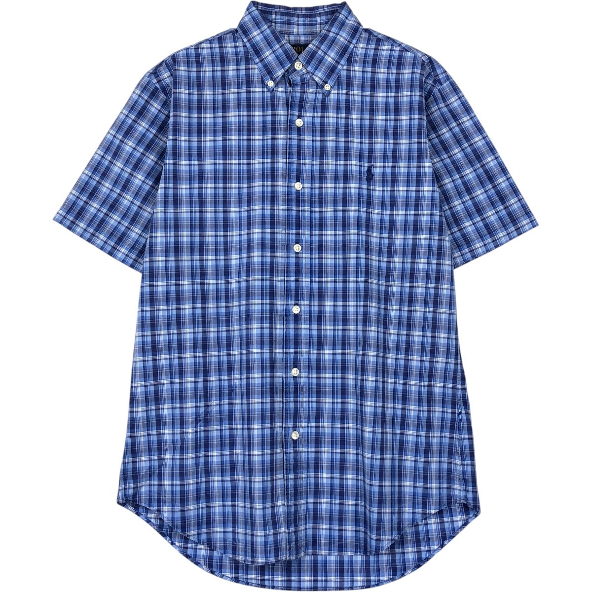 Ralph Lauren/ラルフローレン SLIM FIT スリムフィット 半袖 ボタンダウン チェックシャツ