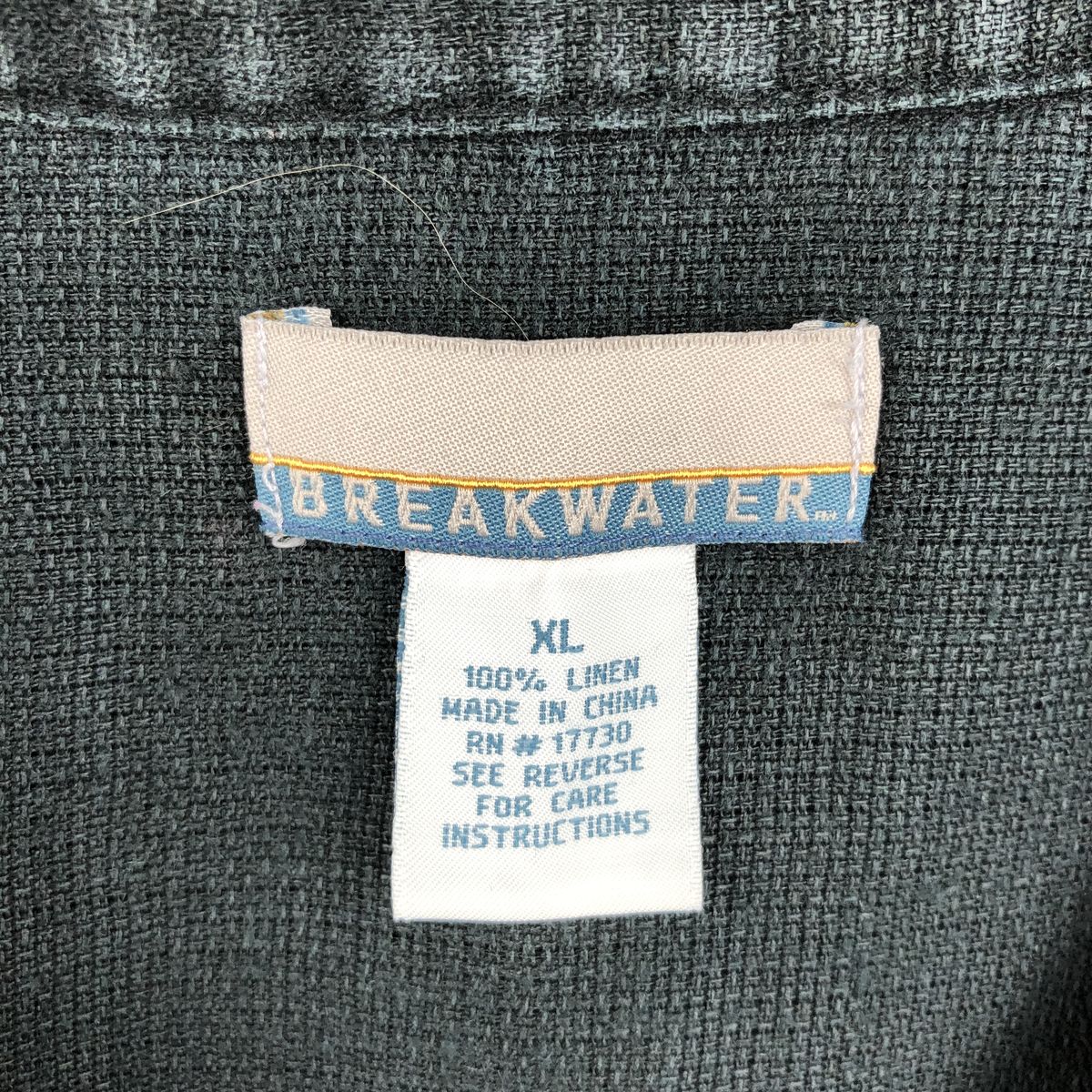 BREAKWATER 半袖 オープンカラー リネンシャツ