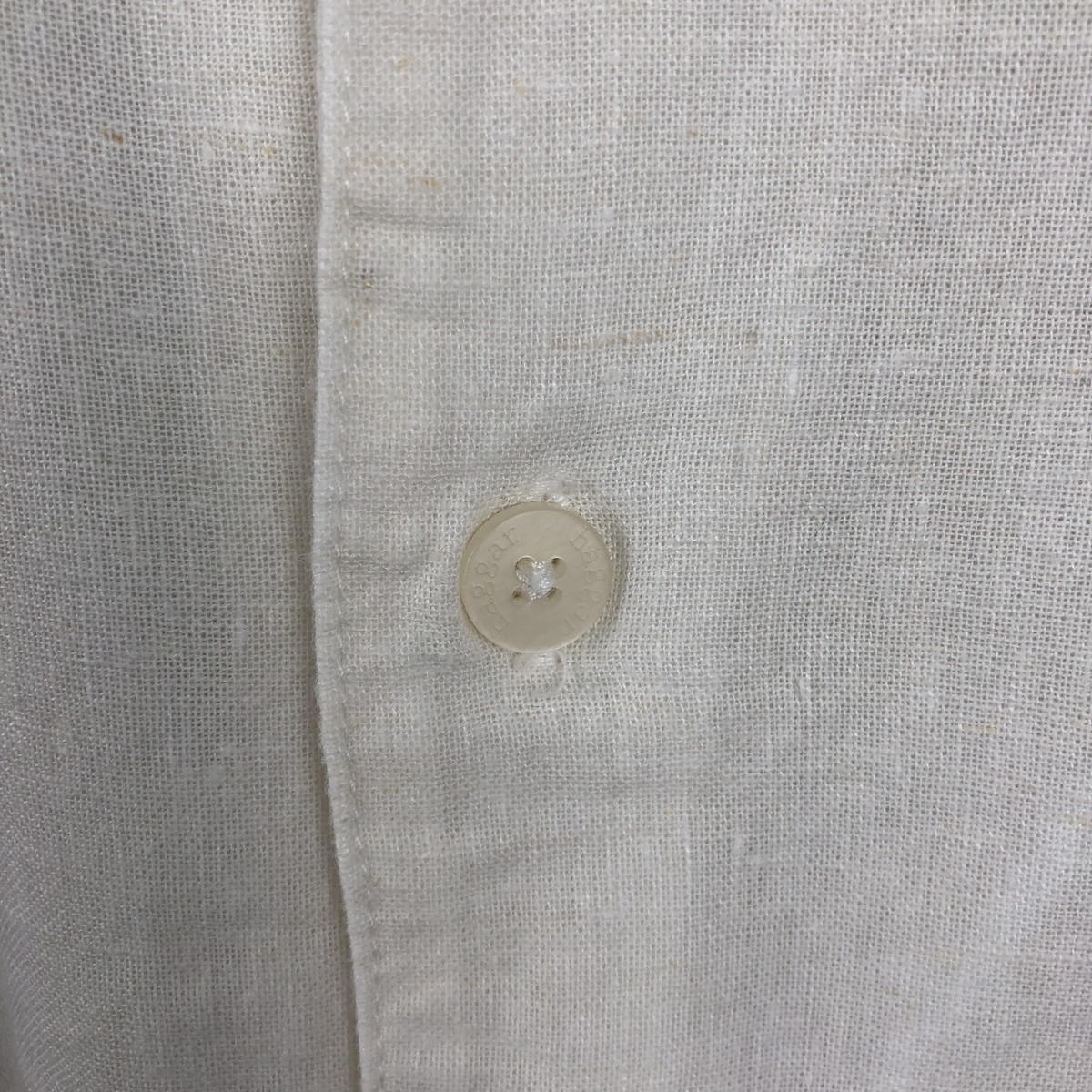 HAGGAR/ハガー WASHABLE LINEN 半袖 オープンカラー リネンシャツ