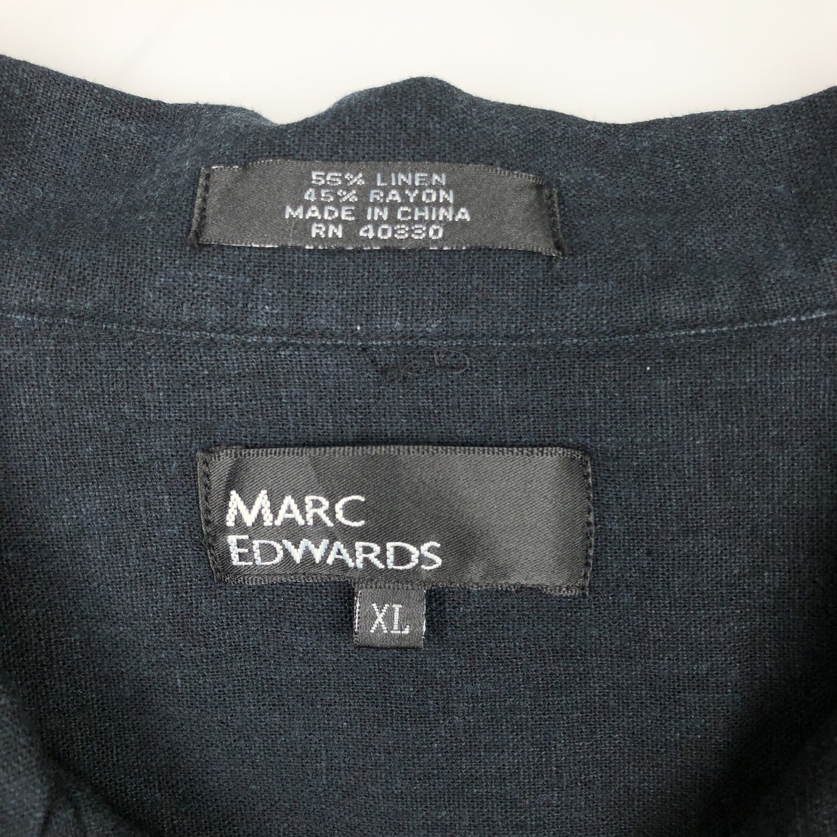 MARC EDWARDS 半袖 オープンカラー リネンシャツ