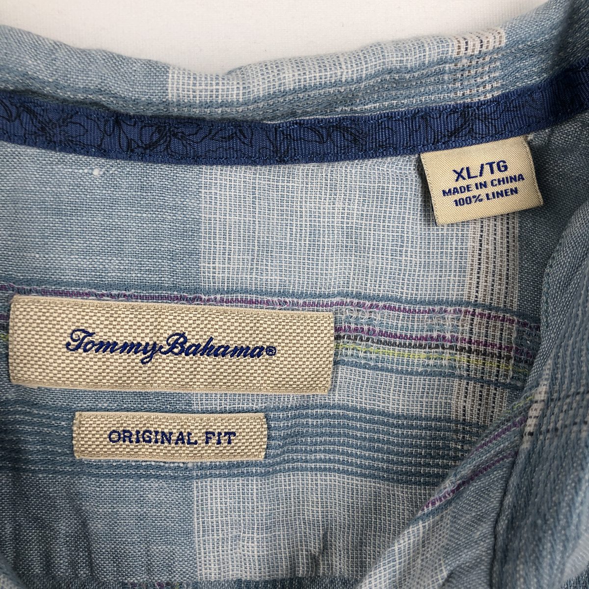 Tommy　Bahama/トミーバハマ ORIDINAL FIT 半袖 オープンカラー リネンシャツ
