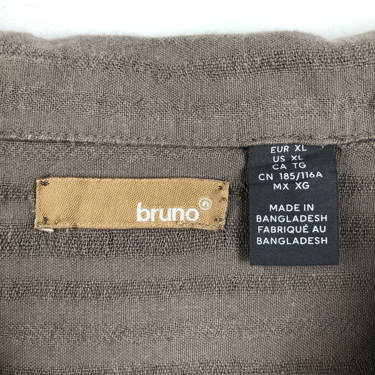 bruno 半袖 オープンカラー リネンシャツ