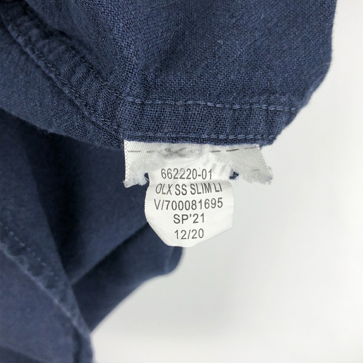 BANANA REPUBLIC/バナナリパブリック SLIM FIT 半袖 オープンカラー リネンシャツ