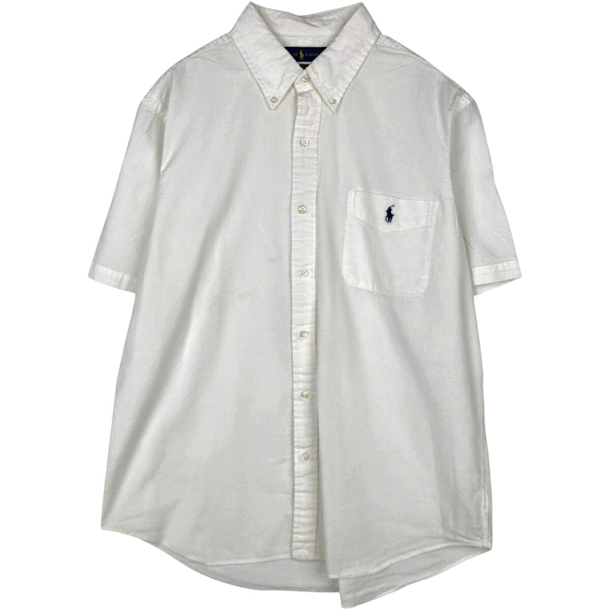 Ralph Lauren/ラルフローレン RALPH LAUREN SEERSUCKER 半袖 ボタンダウンシャツ