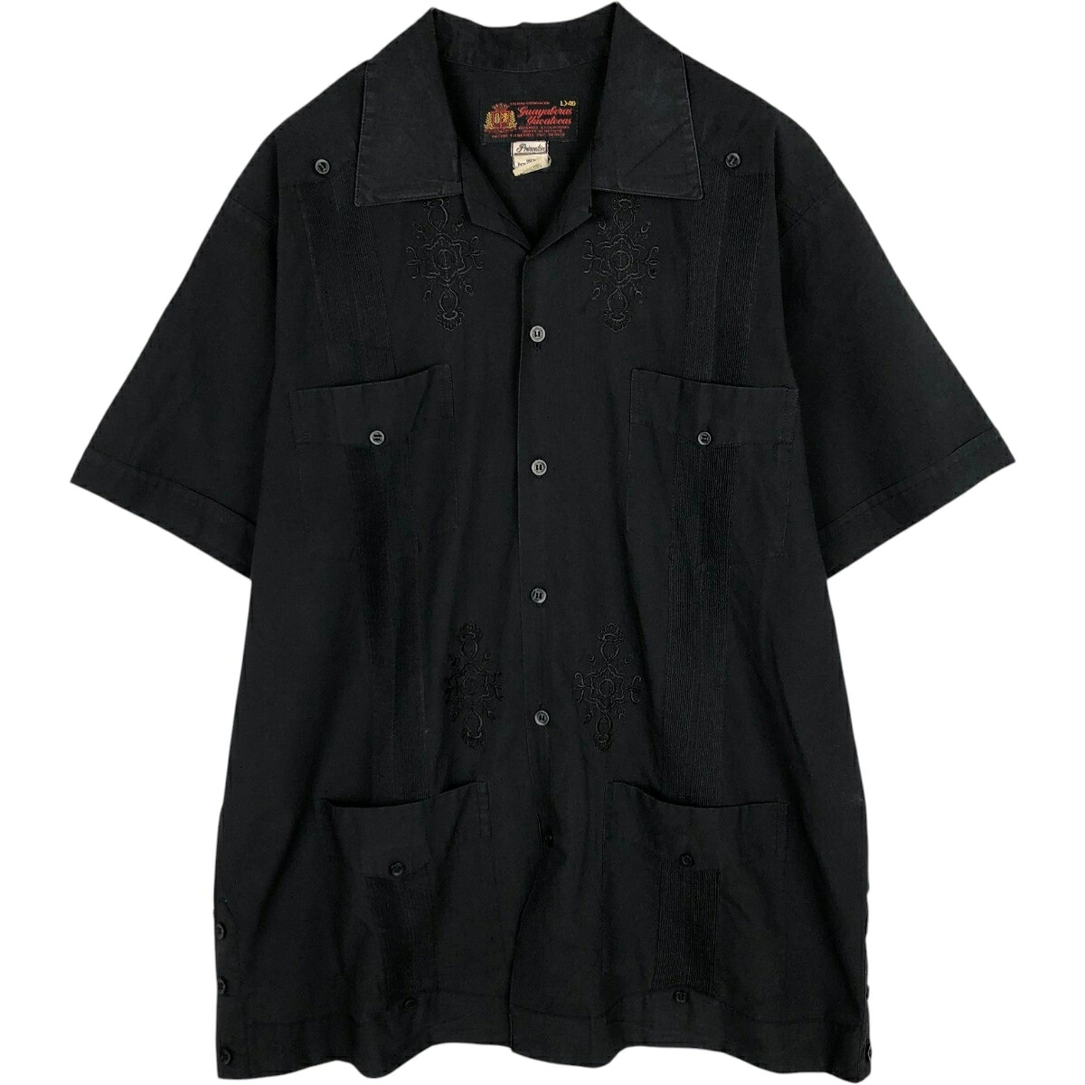 Guayaberas Yucatecas 半袖 オープンカラー メキシカンシャツ キューバシャツ