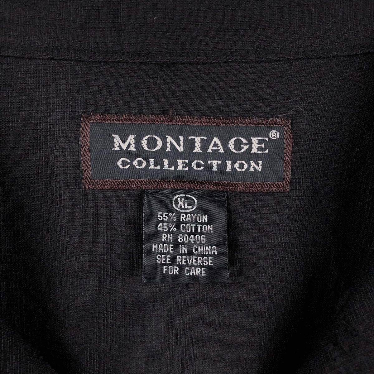 MONTAGE COLLECTION 半袖 オープンカラー メキシカンシャツ キューバシャツ