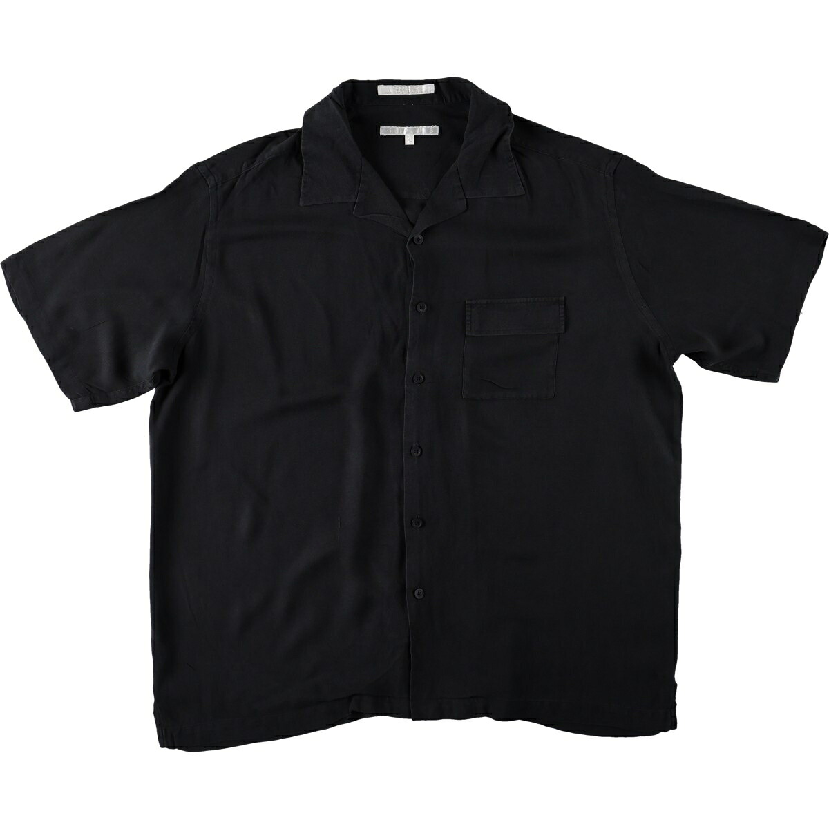 PERRY ELLIS/ペリーエリス 半袖 オープンカラー シルクシャツ