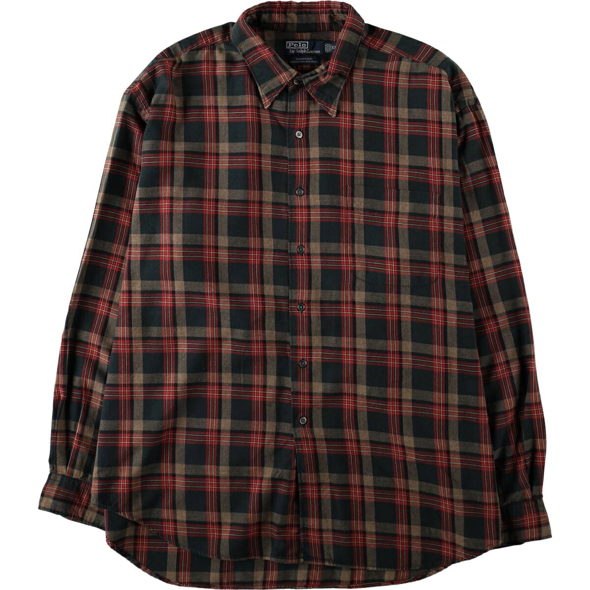 Ralph Lauren/ラルフローレン POLO by Ralph Lauren HAMMOND 長袖 コットンチェックシャツ