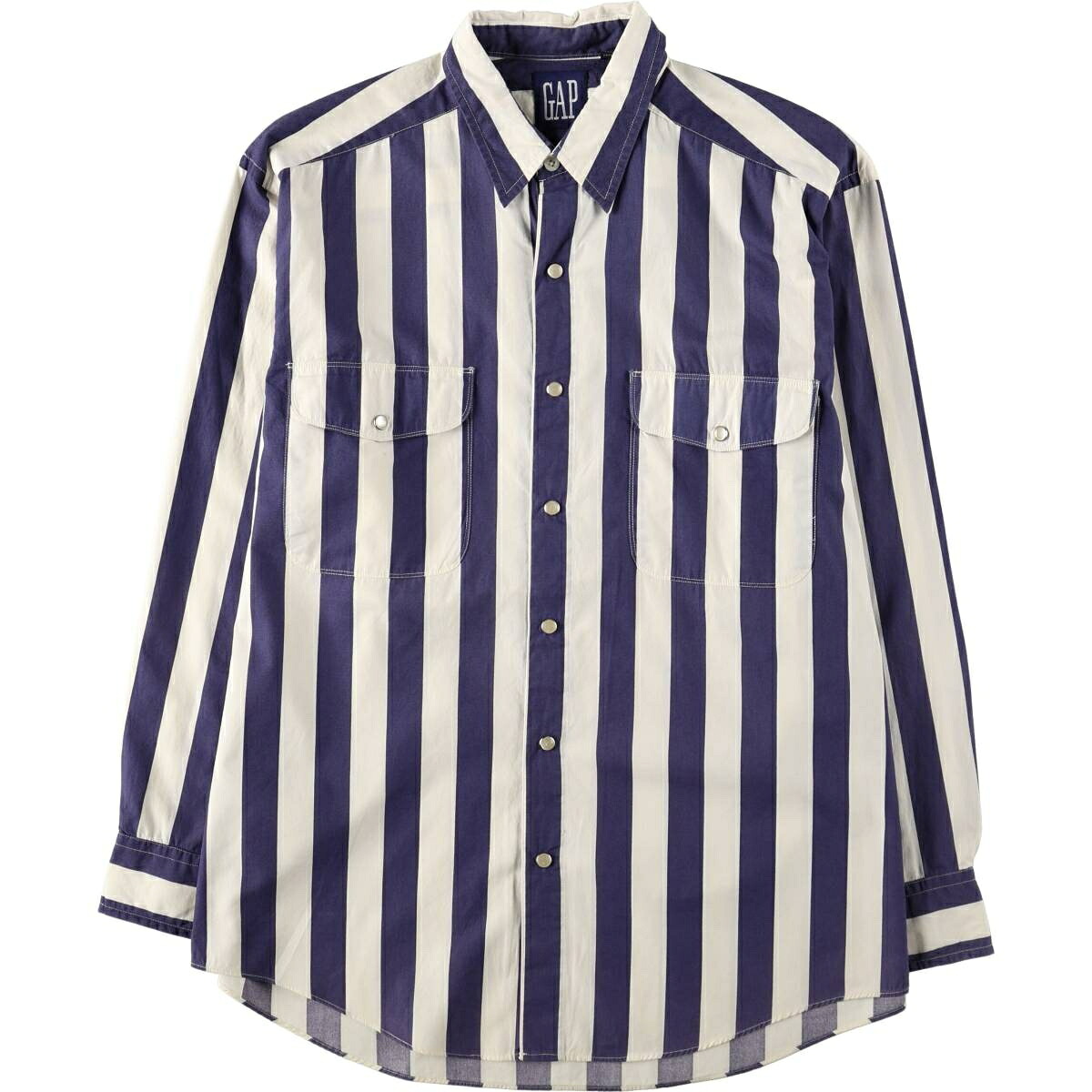 GAP/ギャップ オールドギャップ 長袖 コットンストライプシャツ