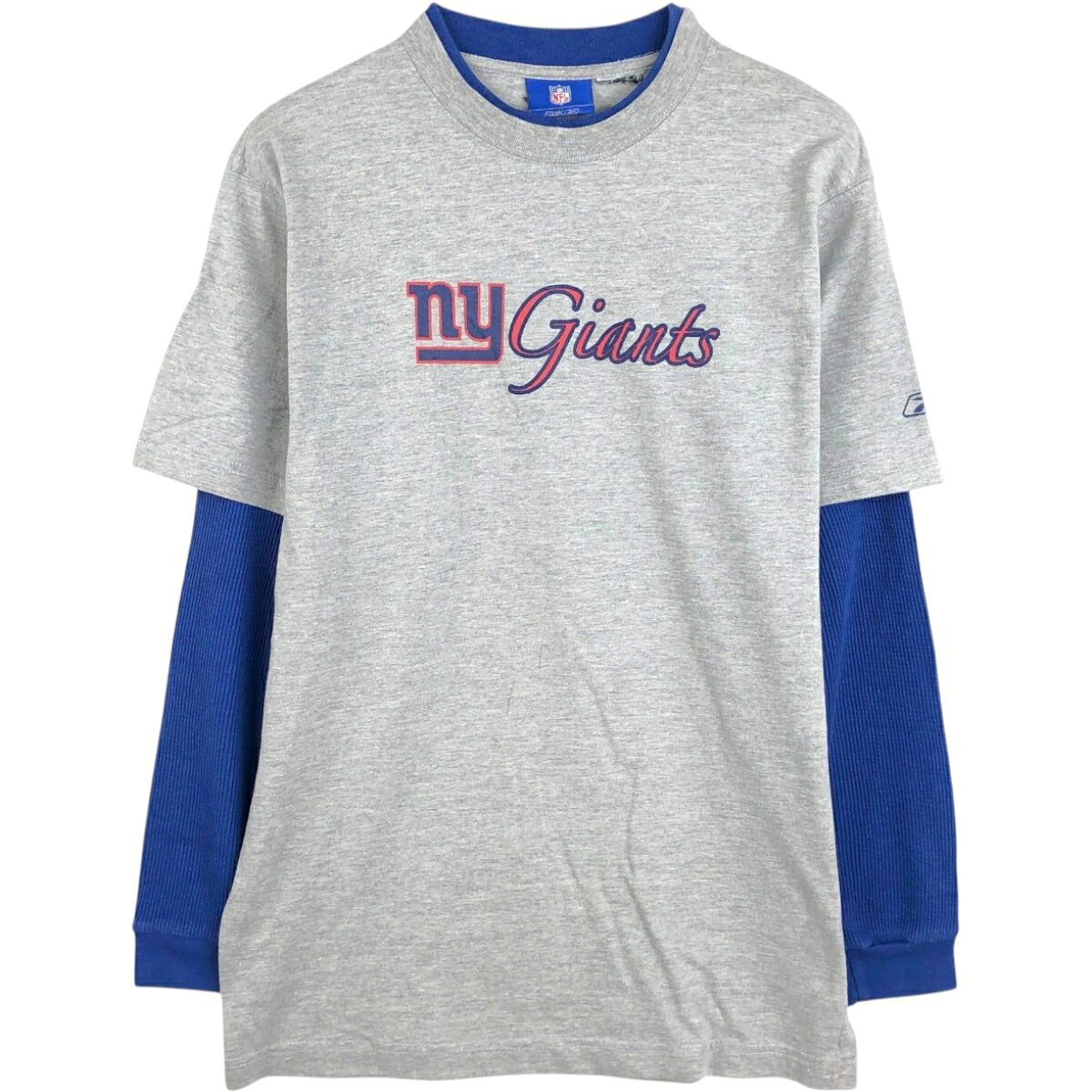 Reebok/リーボック NFL NEW YORK GIANTS ニューヨークジャイアンツ ロングTシャツ ロンT