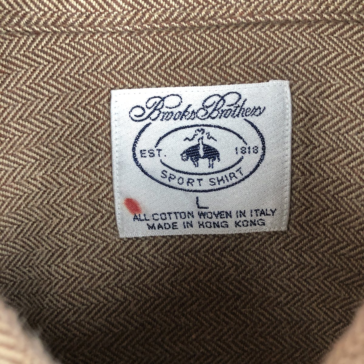 Brooks Brothers/ブルックスブラザーズ Est.1818 長袖 ボタンダウン ライトネルチェックシャツ