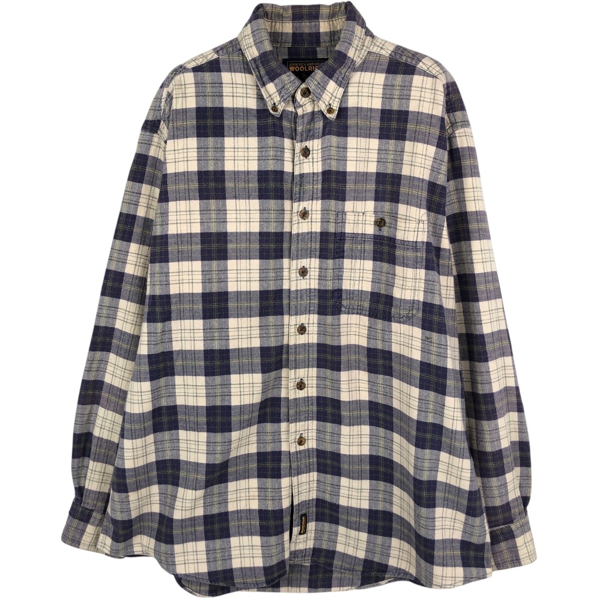 WOOLRICH/ウールリッチ 長袖 ボタンダウン ライトネルチェックシャツ