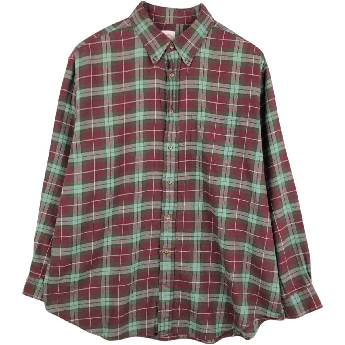 Brooks Brothers/ブルックスブラザーズ 346 長袖 ボタンダウン ライトネルチェックシャツ