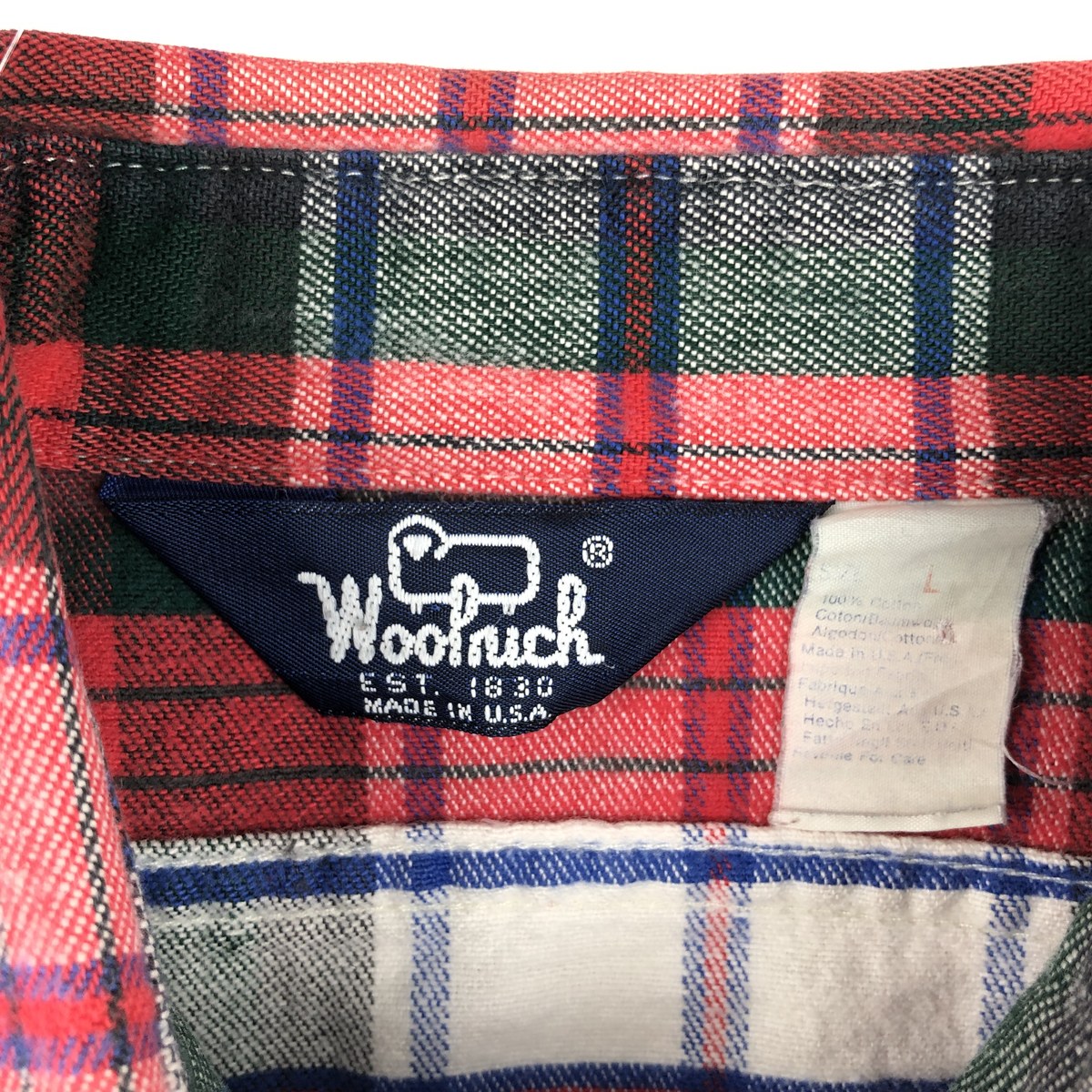 WOOLRICH/ウールリッチ 長袖 ライトネルチェックシャツ