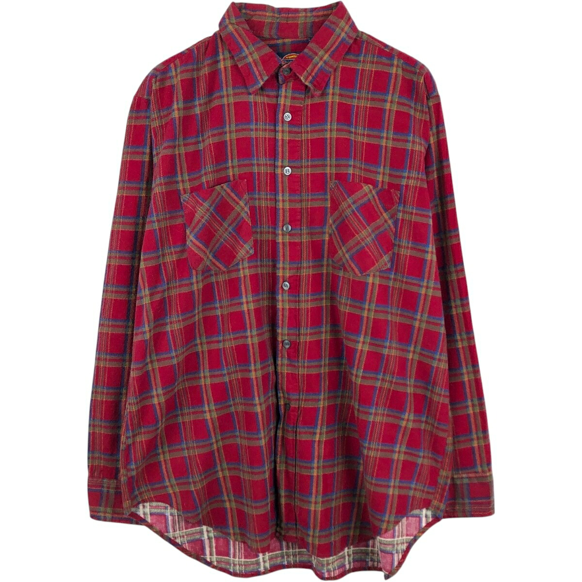 Dickies/ディッキーズ 長袖 プリントネルチェックシャツ