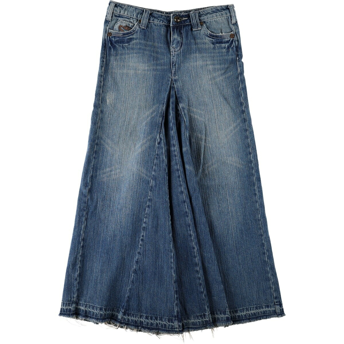 Industrial Cotton デニム ロング フレアスカート