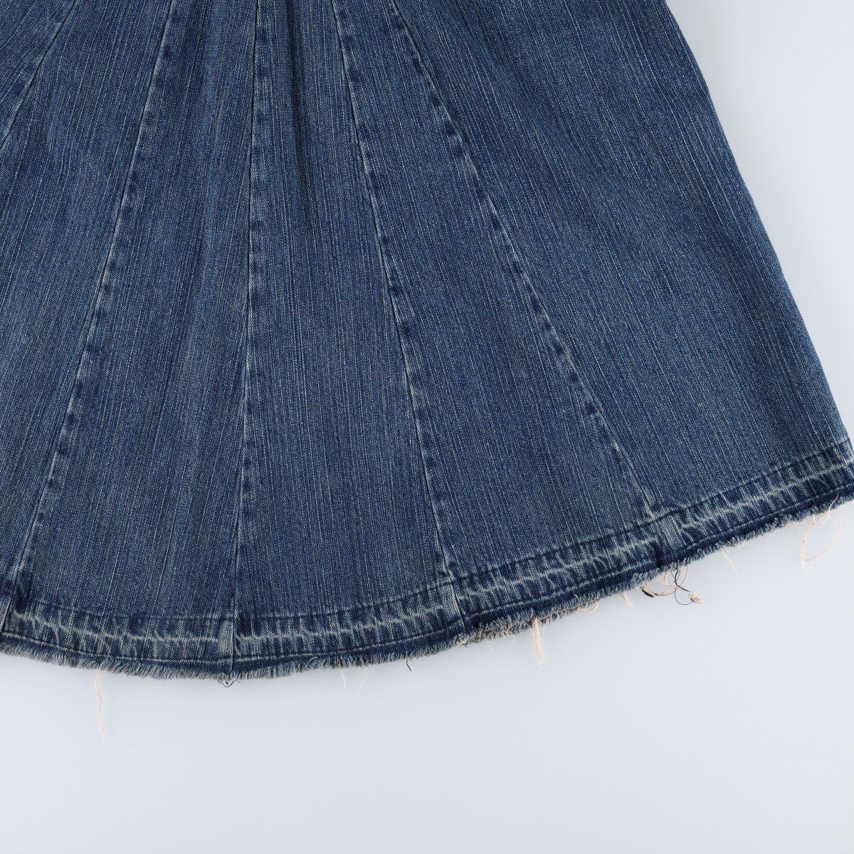 Industrial Cotton デニム ロング フレアスカート