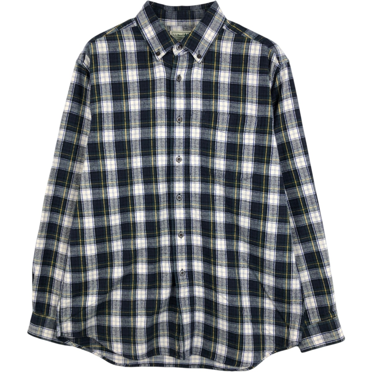 L.L.Bean/エルエルビーン 長袖 ボタンダウン フランネルチェックシャツ