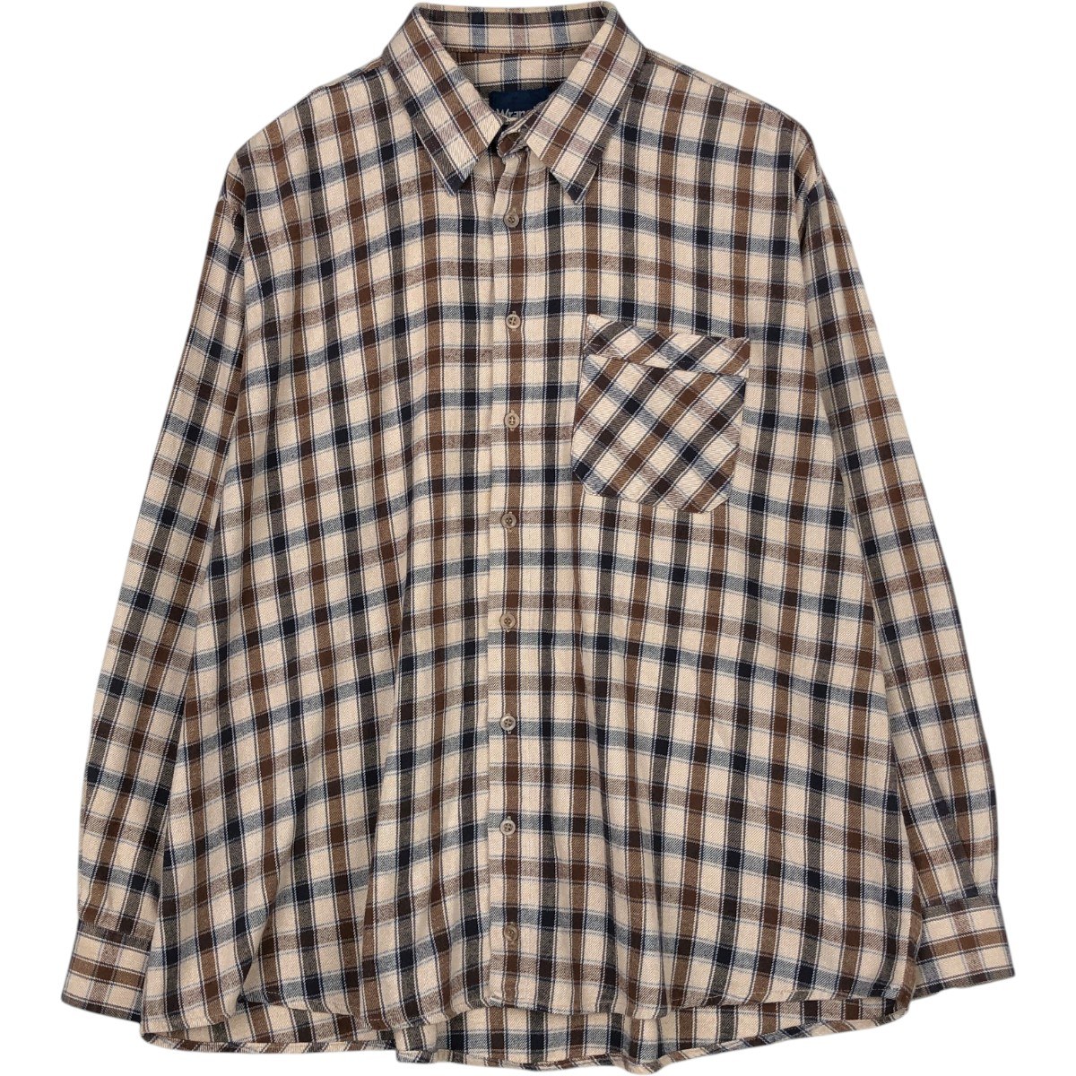Wrangler/ラングラー 長袖 ライトネルチェックシャツ
