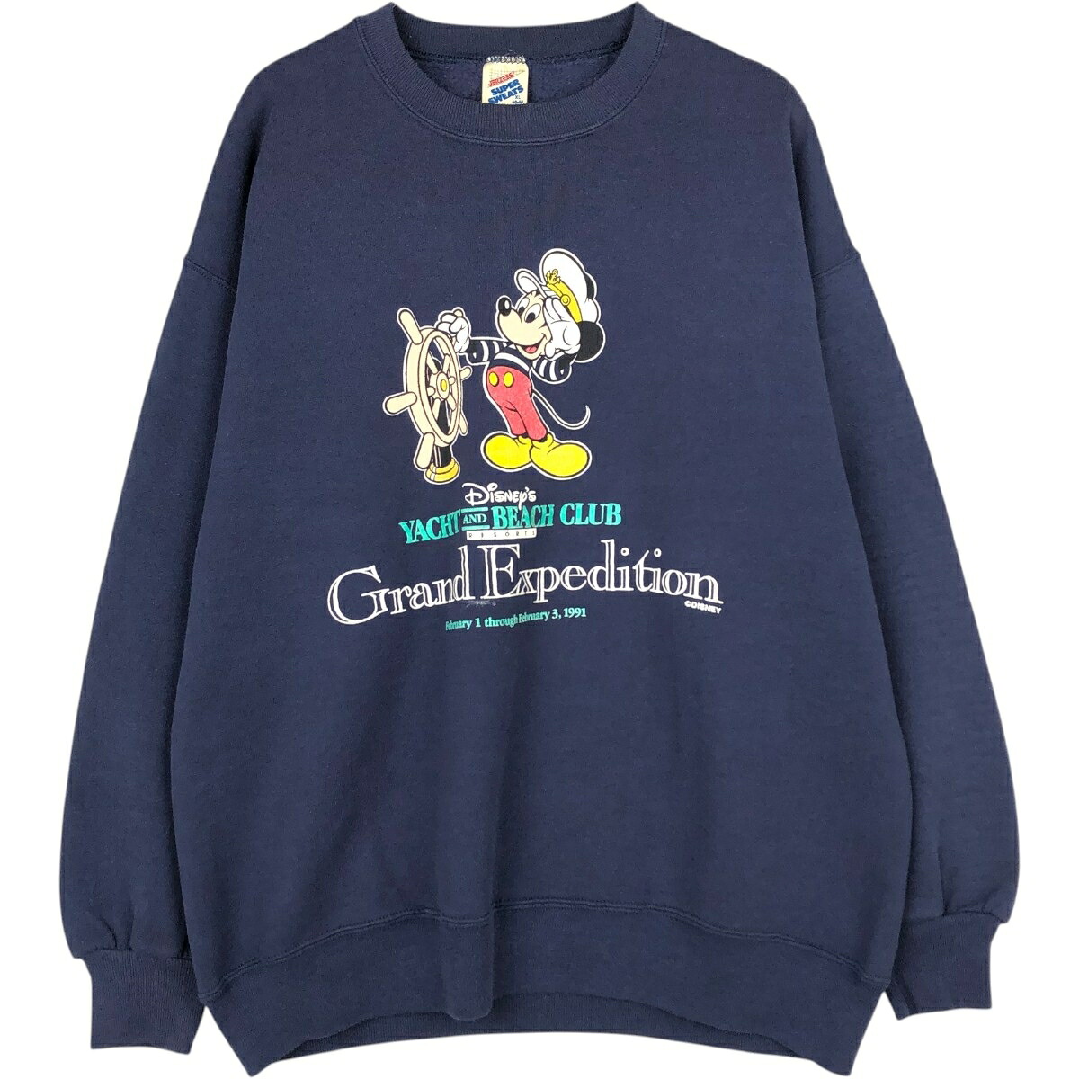 Jerzees/ジャージーズ SUPER SWEATS MICKEY MOUSE ミッキーマウス キャラクタースウェットシャツ トレーナー
