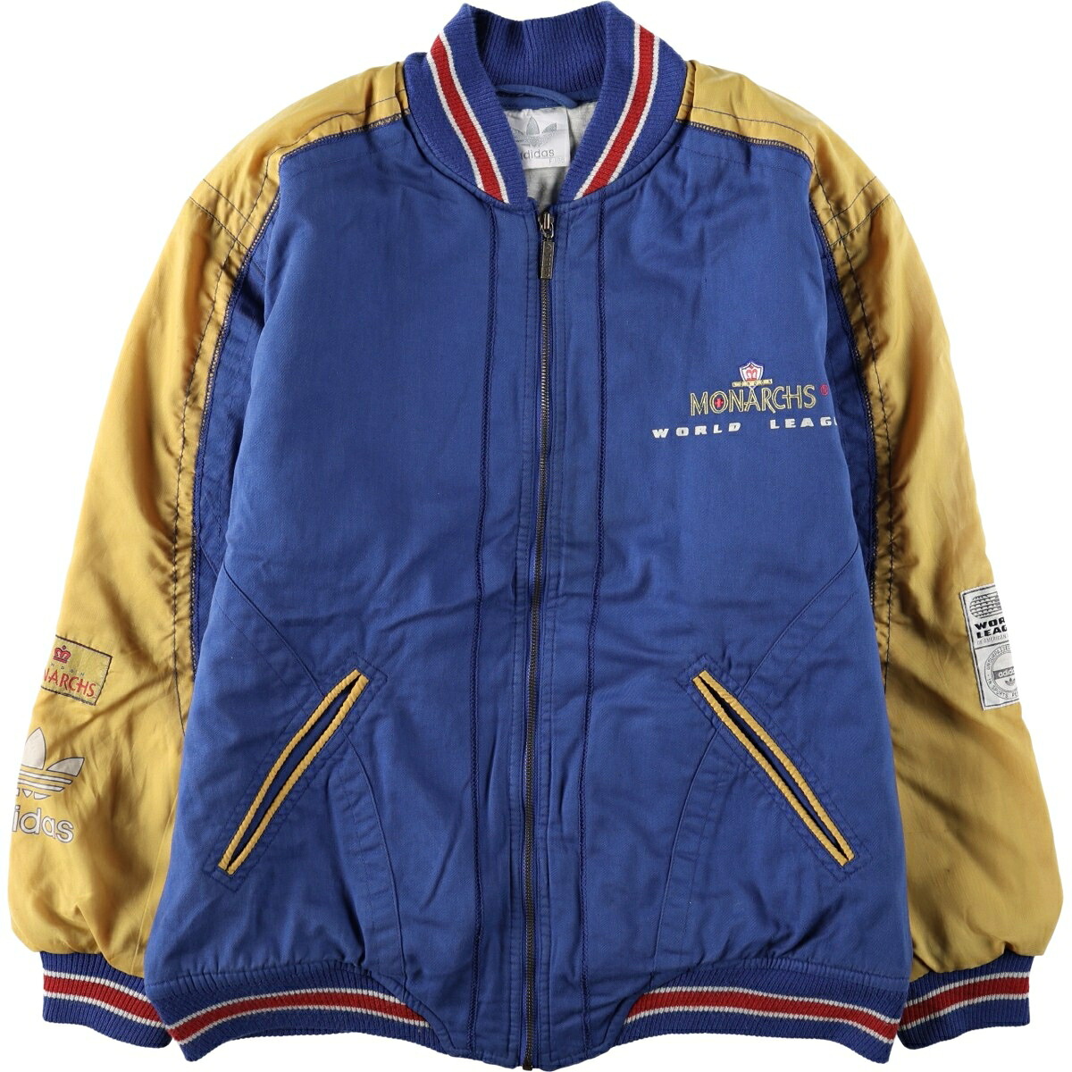 adidas/アディダス WLAF LONDON MONARCHS ロンドン モナークス コットンスタジャン バーシティジャケット