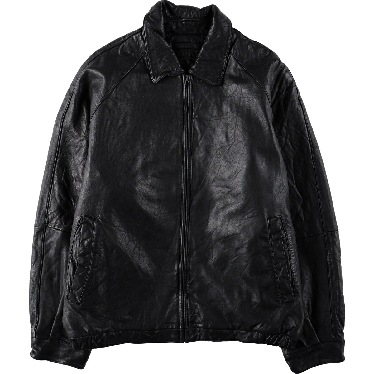 Liz Claiborne/リズクレイボーン スイングトップタイプ レザーブルゾン