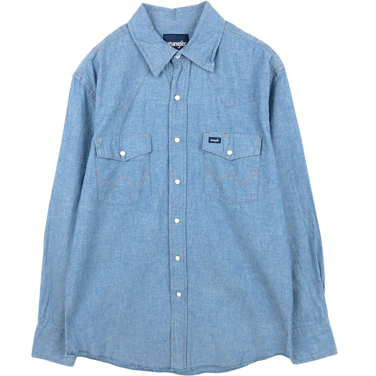 Wrangler/ラングラー 長袖 シャンブレーシャツ